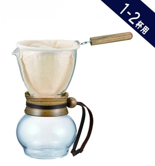 コーヒー器具】ハリオ ドリップポット・ウッドネック 1-2杯用 DPW-1
