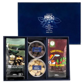 選べるヒロ工房特製「クッキー」2種類とスペシャルティコーヒー豆200g×2種類ギフトセット(送料無料)