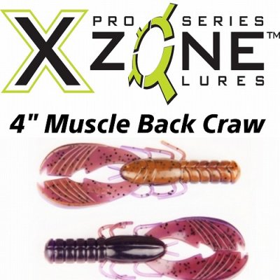 Xzone Lures エックスゾーンルアーズ Pro Series Muscle Back Craws ...