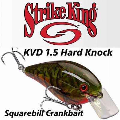 Strike King ストライクキング KVD 1.5 Hard Knock Squarebill Crankbait ハードノック スクエアビル  クランク - ファインルアーズ オンラインショップ