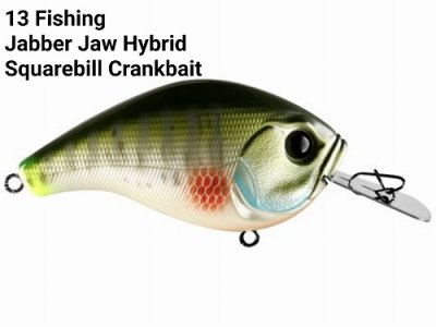 13 Fishing Jabber Jaw Hybrid Squarebill Crankbait ハイブリット