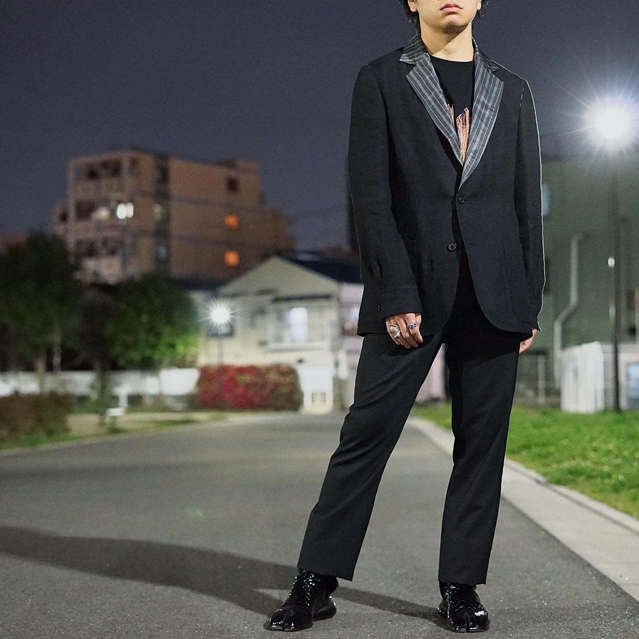 Maison Margiela Defile Co Ed Collection リネンストライプジャケット Amanojak Maison Margiela Defile Co Ed Collection リネンストライプジャケット Amanojak