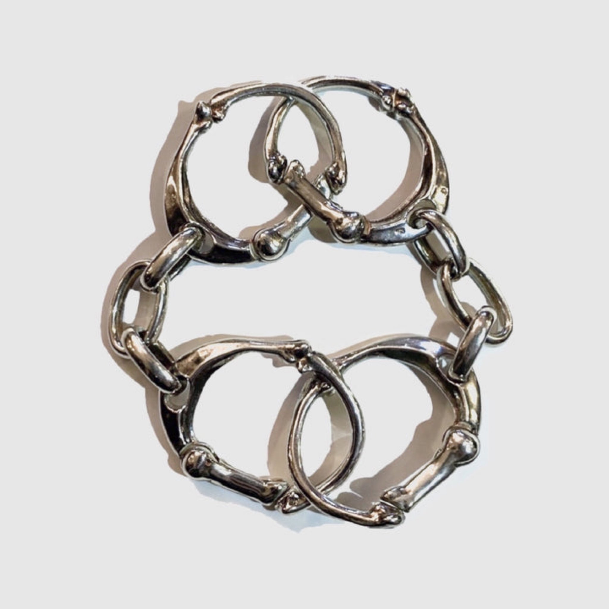 bone shaped carabiner bracelet. L プレスレット | nate-hospital.com