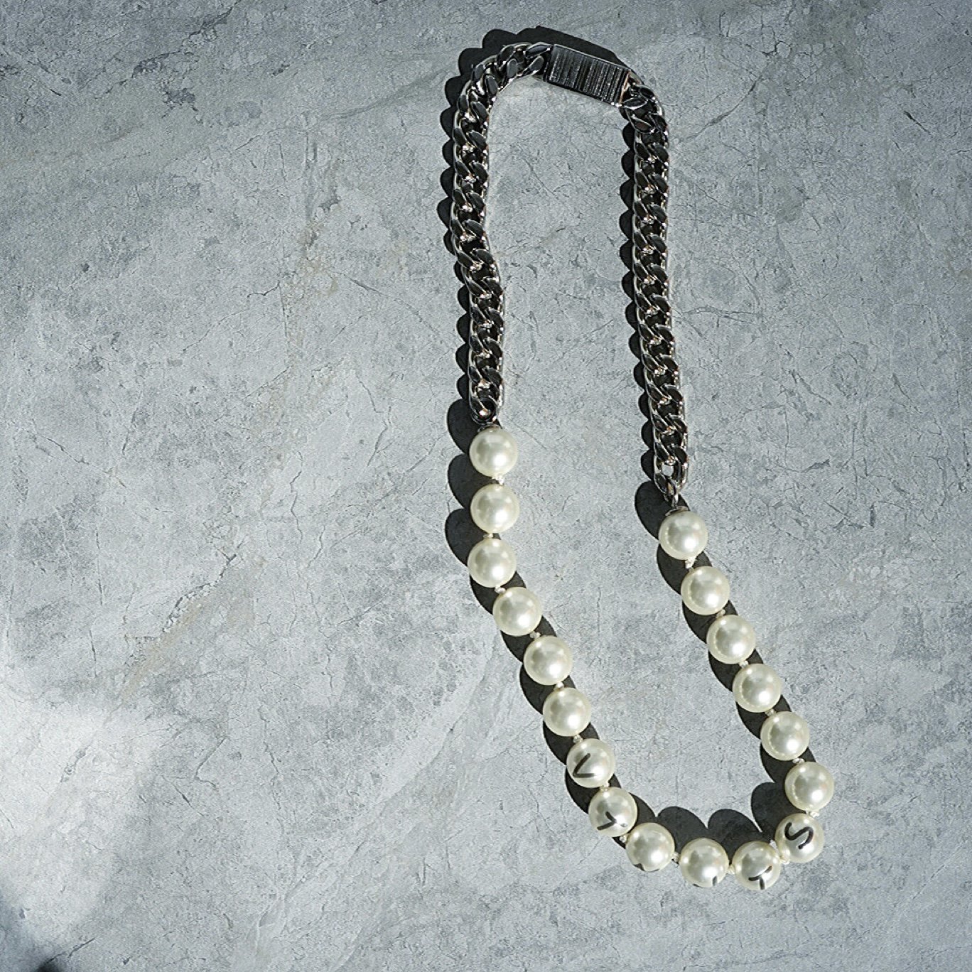 【VTMNTS】<br>VTMNTS PEARL/<br>CHAIN NECKLACE