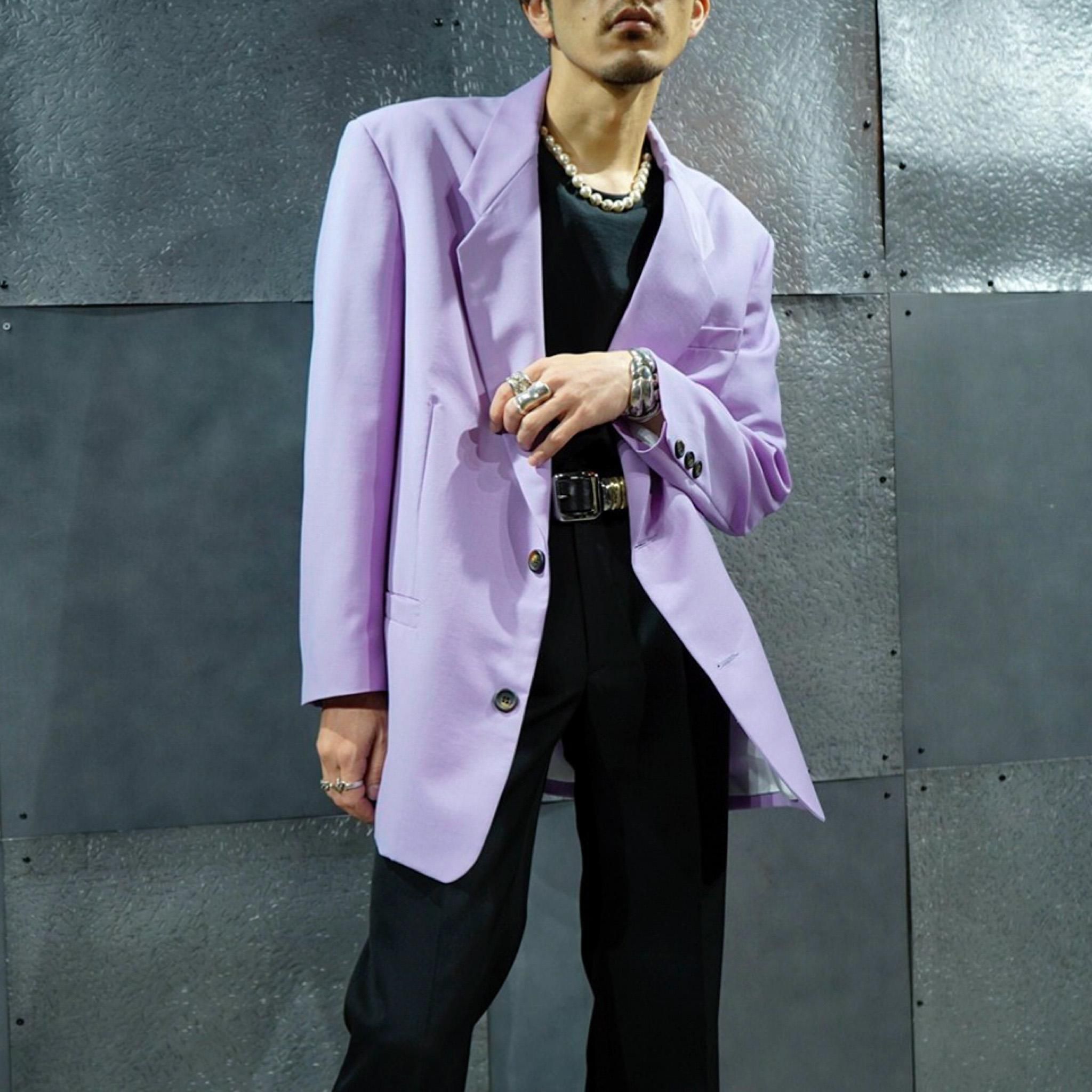 Edward Crutchley(エドワードクラッチリー)- WOOL/MOHAIR ドロップラペルジャケット -Amanojak. Edward Crutchley(エドワードクラッチリー)- WOOL/MOHAIR ドロップラペルジャケット -Amanojak.