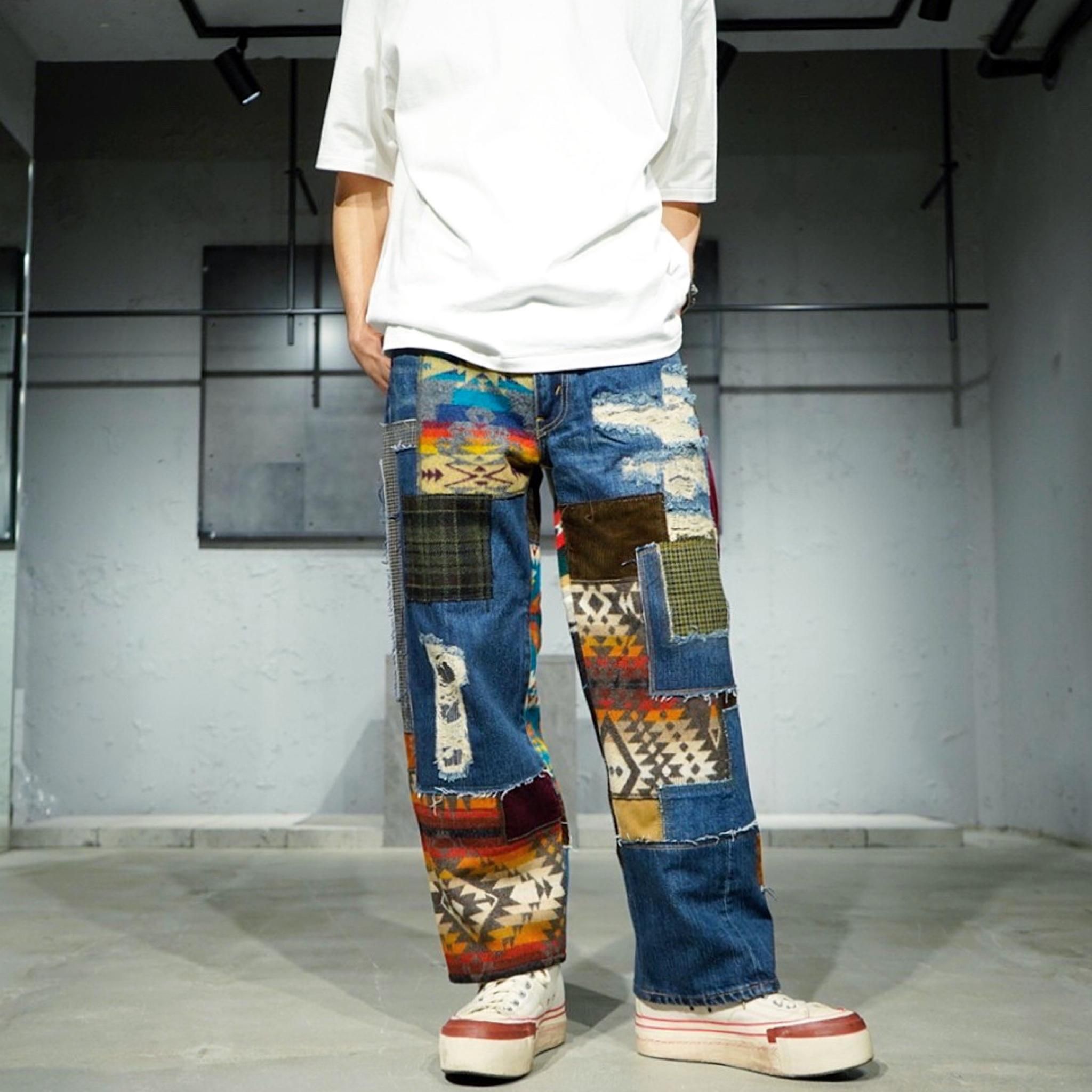 JUNYA WATANABE man × levis パッチワーク デニム xs