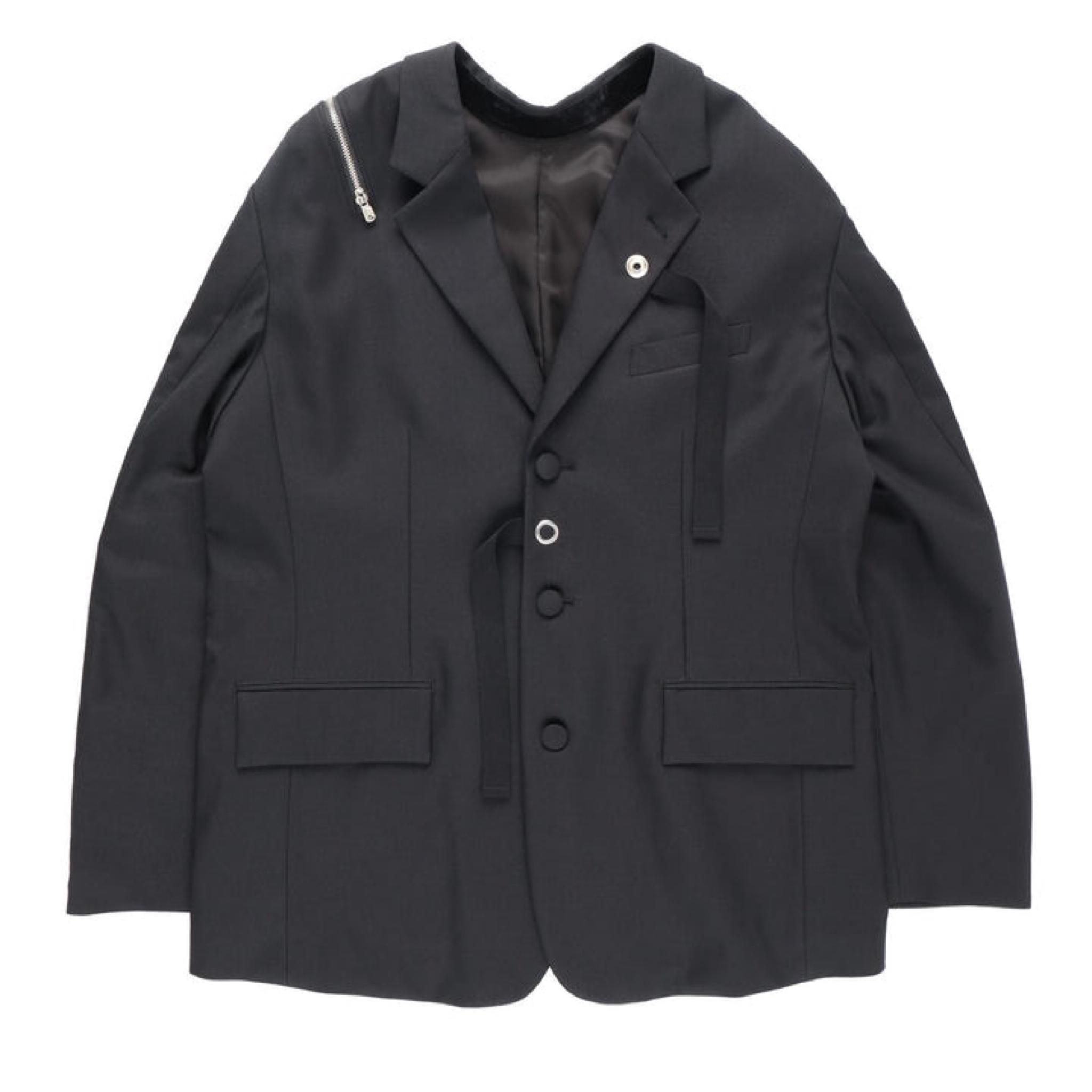 TAKAHIROMIYASHITA THE SOLOIST(タカヒロミヤシタ ザ ソロイスト)-double zip reverse notched  lapel jacket. - Amanojak.