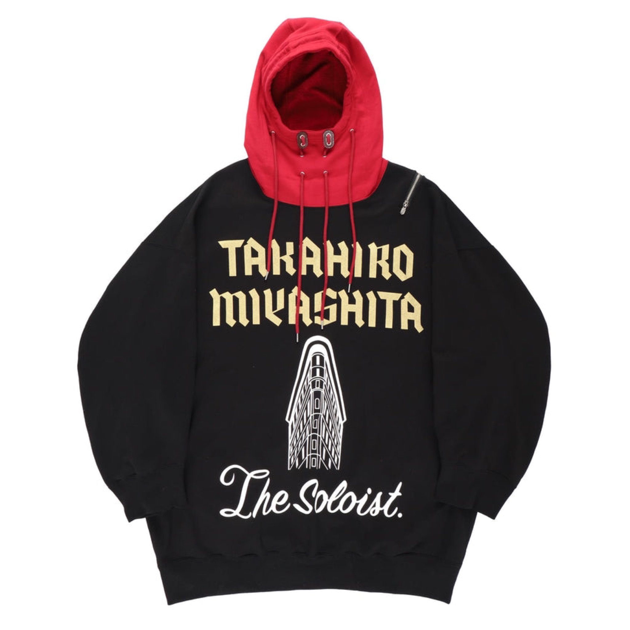 【The Soloist.】<br>double zip<br>balloon shaped hoodie.
