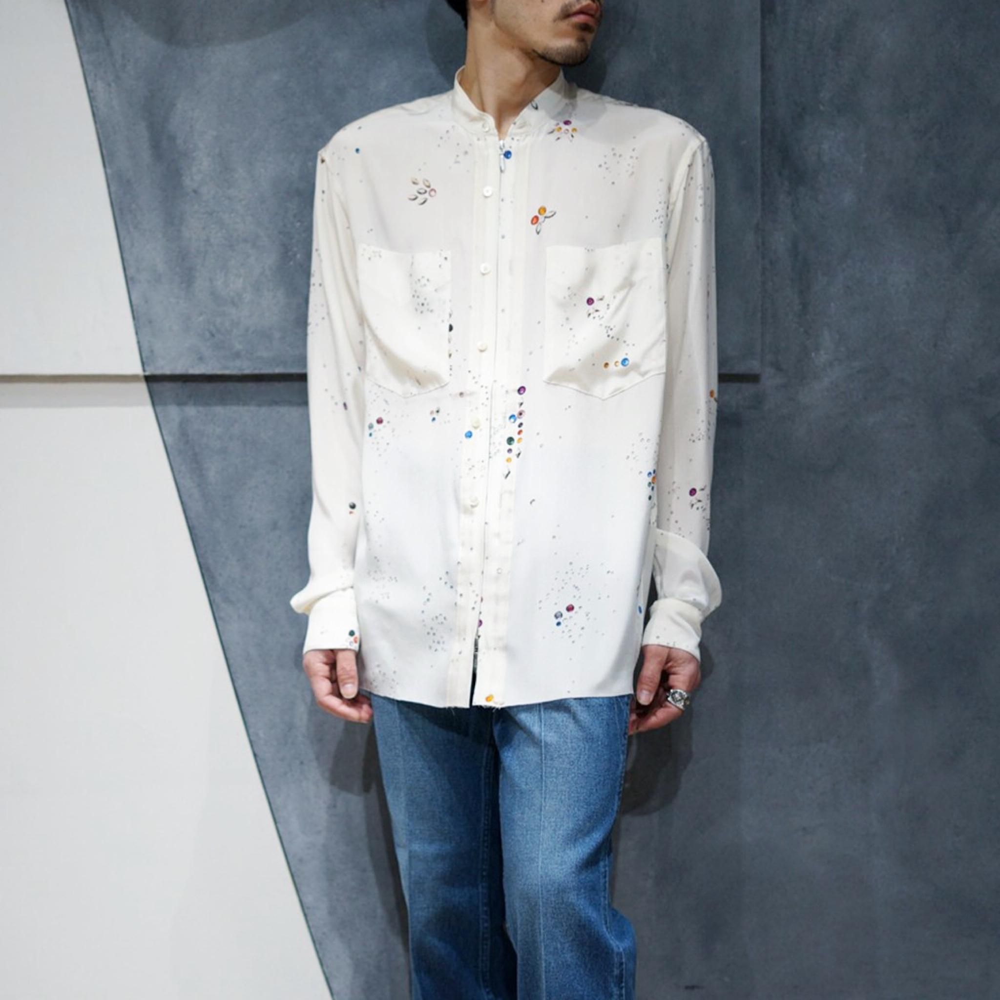 MASU galaxy zip up shirts シルクシャツ