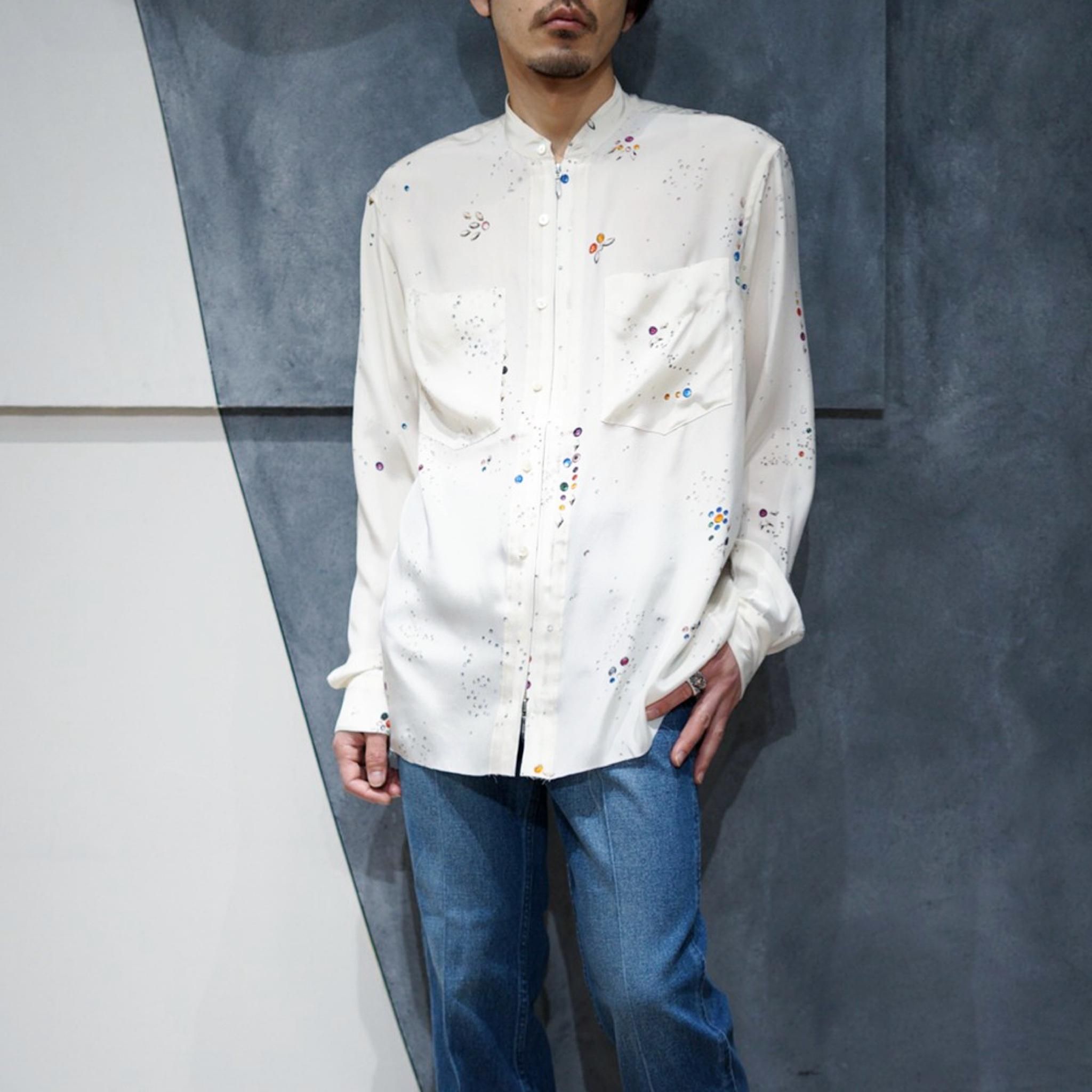 MASU galaxy zip up shirts シルクシャツ