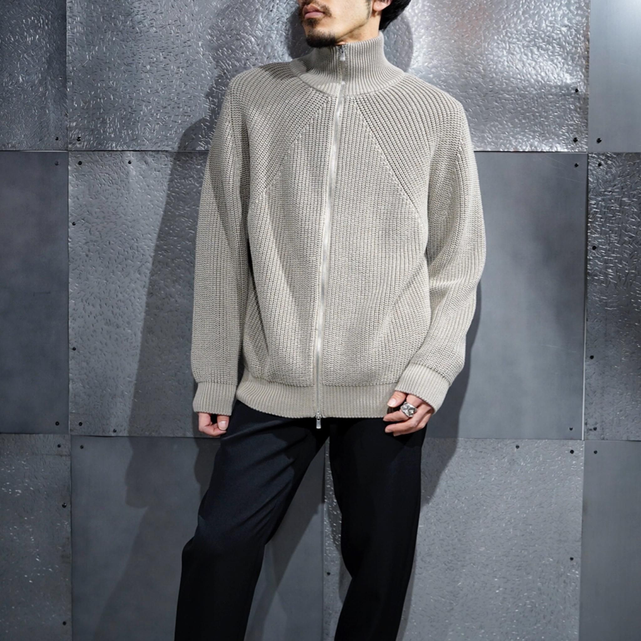 美品21AW BATONER シグネチャー ドライバーズ ニット 228N▲