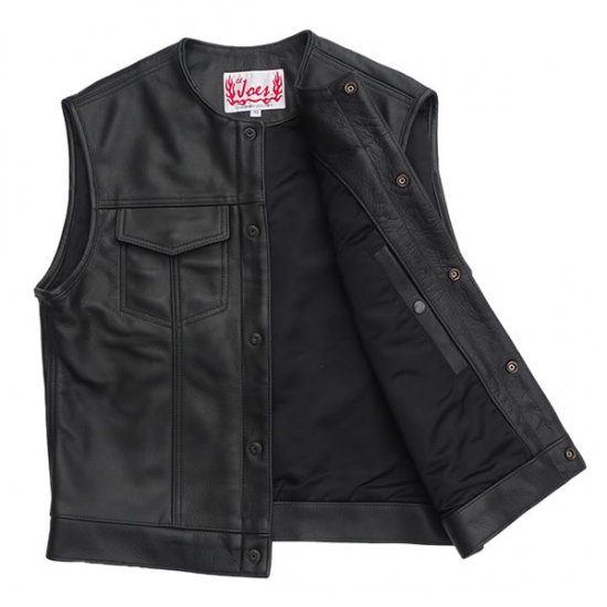 リルジョーレザー SOA VEST（襟無しモデル）｜Lil Joes Legendary Leathers