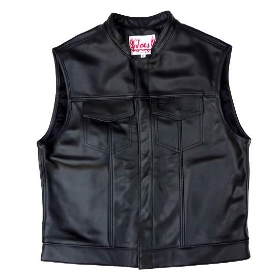 【未使用品】リルジョー　Lil Joes レザー ベスト XL SOA vest リルジョーレザー Lil Joes WITH ZIPPER VEST｜Lil Joes Legendary