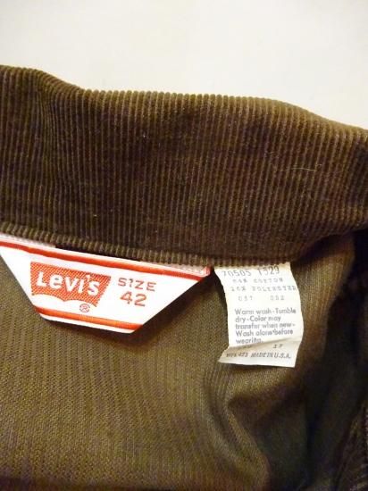 Levi's 70505 コーデュロイ 34 リーバイス 70年代ヴィンテージ