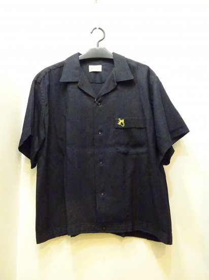 50年代製 Hilton ボーリングシャツ 黒レーヨン size XL