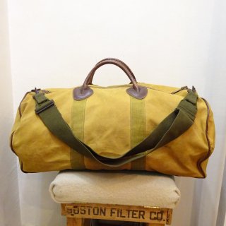 60's L.L.Bean CanvasLeather Bean's Zipper Duffle Bag size S
