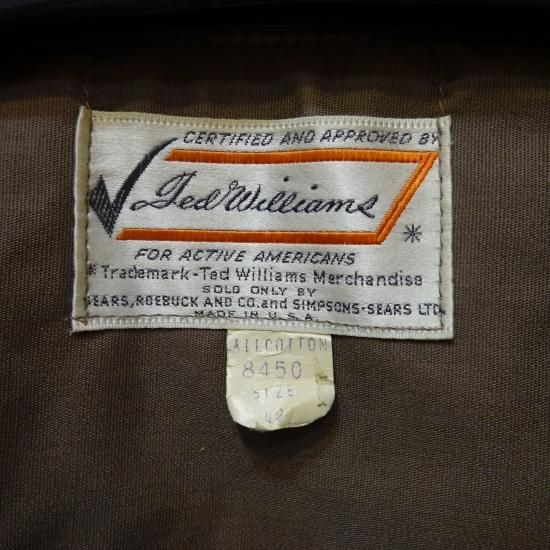 デッド 70年代製 Ted Williams ハンティングジャケット ヴィンテージストアgrace