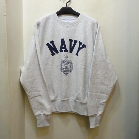 新品 チャンピオン リバースウィーブ “U.S.NAVY” クルーネック