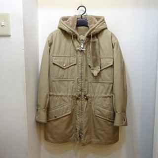 70's MIGHTY MAC Cotton & Boa Lining Hooded Jacket