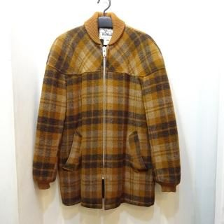 70's Woolrich Check Wool Pharaoh Coat