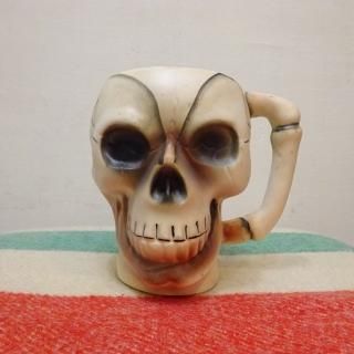 50's Skull Mug Ceramic Made in Japan 