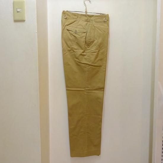ビンテージ50's○U.S.ARMY M-1945ボタンフライチノトラウザーズ