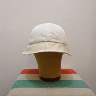 50/60's Unknown White Cotton Hat 