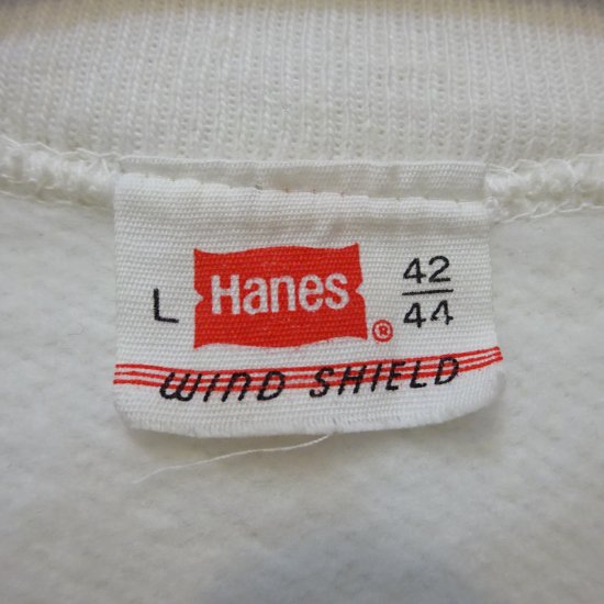 60年代製 ヘインズ ウィンドシールド スウェットシャツ 白 サイズL ...