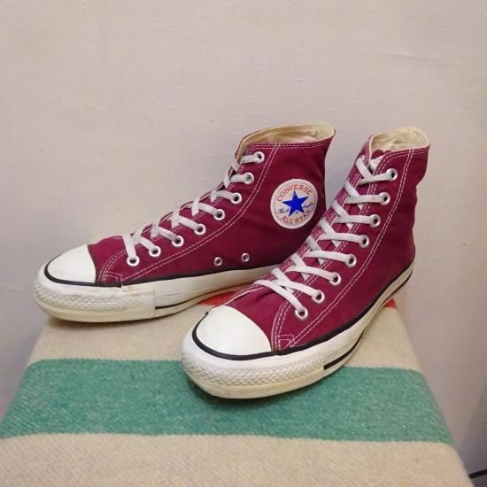 Converse ALL STAR アメリカ製 80s 90s色は濃いグリーン - スニーカー