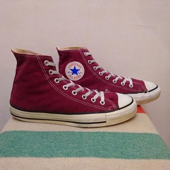 メンズconverse ALL STAR サイズ9 ビンテージ マルーン