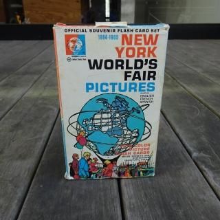 1964/65y NEW YORK WORLD FAIR Picture Flash Card Set