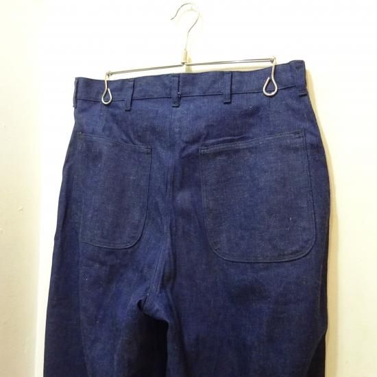 デッドストック 40年代U.S.NAVY デニムトラウザー W32 デッドストック 40年代U.S.NAVY デニムトラウザー W32