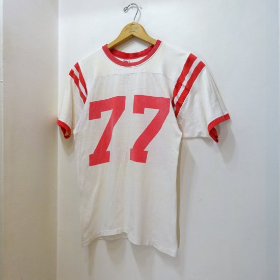 70年代製 MASON ナンバリング 77 フットボール Tシャツ size M