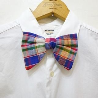 Dead Stock Vintage Madras Bow Tie