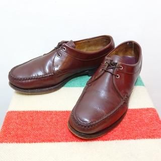 60's Leather Moccasin Shoes size 8 E