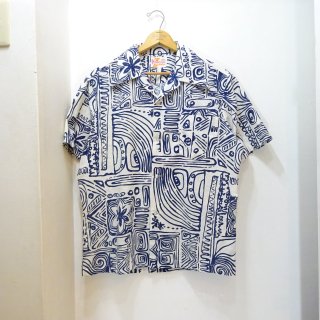 70's Sears HAWAII Cotton Hawaiian Shirts size about L
