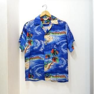 50's IOLANI Rayon Hawaiian Shirts size about M 