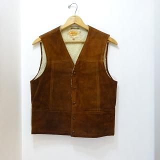 60's Lakeland Suede Boa Vest size 38