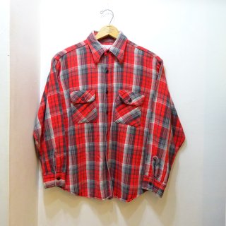 70's 5Brother Heavy Flannel Work Shirts size 16 1/2