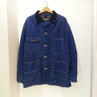 60's Vintage Denim Coverall with Blanket Lining size about 42