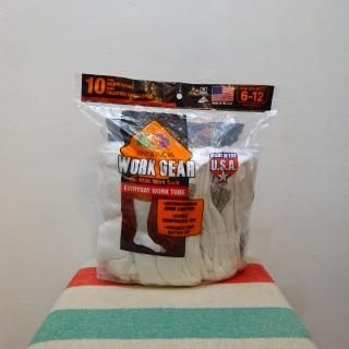 US Fruit of the Loom Real Work Tube Socks 10Pcs Pack size US 6-12