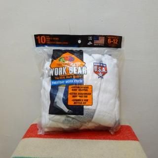 US Fruit of the Loom Real Work Crew Socks 10Pcs Pack size US 6-12