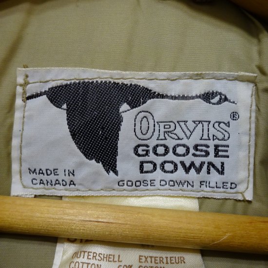 70年代製 ORVIS 60/40クロス フーデッド ダウンジャケット