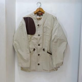 Dead Stock 70's 10-X Cotton Poplin  Leather Hunting Jacket size 38
