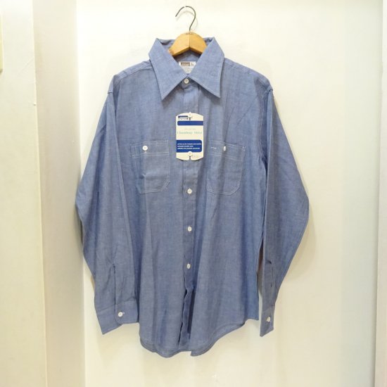 デッド 70年代製 モンゴメリーワード シャンブレー ワークシャツ|ヴィンテージストアGRACE