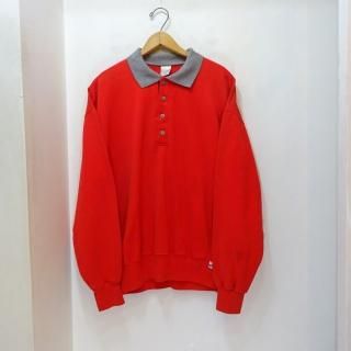 80's L.L.Bean by Russell Polo Collar Sweat Shirts size L