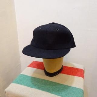 Dead Stock 50's Pioneer Cap Wool Baseball Cap Black size 7 5/8 