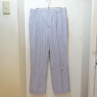 90's LANDS' END Seersucker Slacks size W34 L31