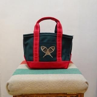 90's L.L.Bean Boat and Tote Mini Green  Red 