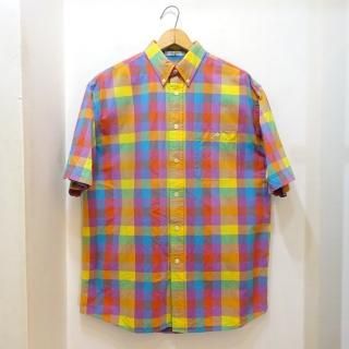 00's ORVIS Madras Cotton B.D Shirts size M